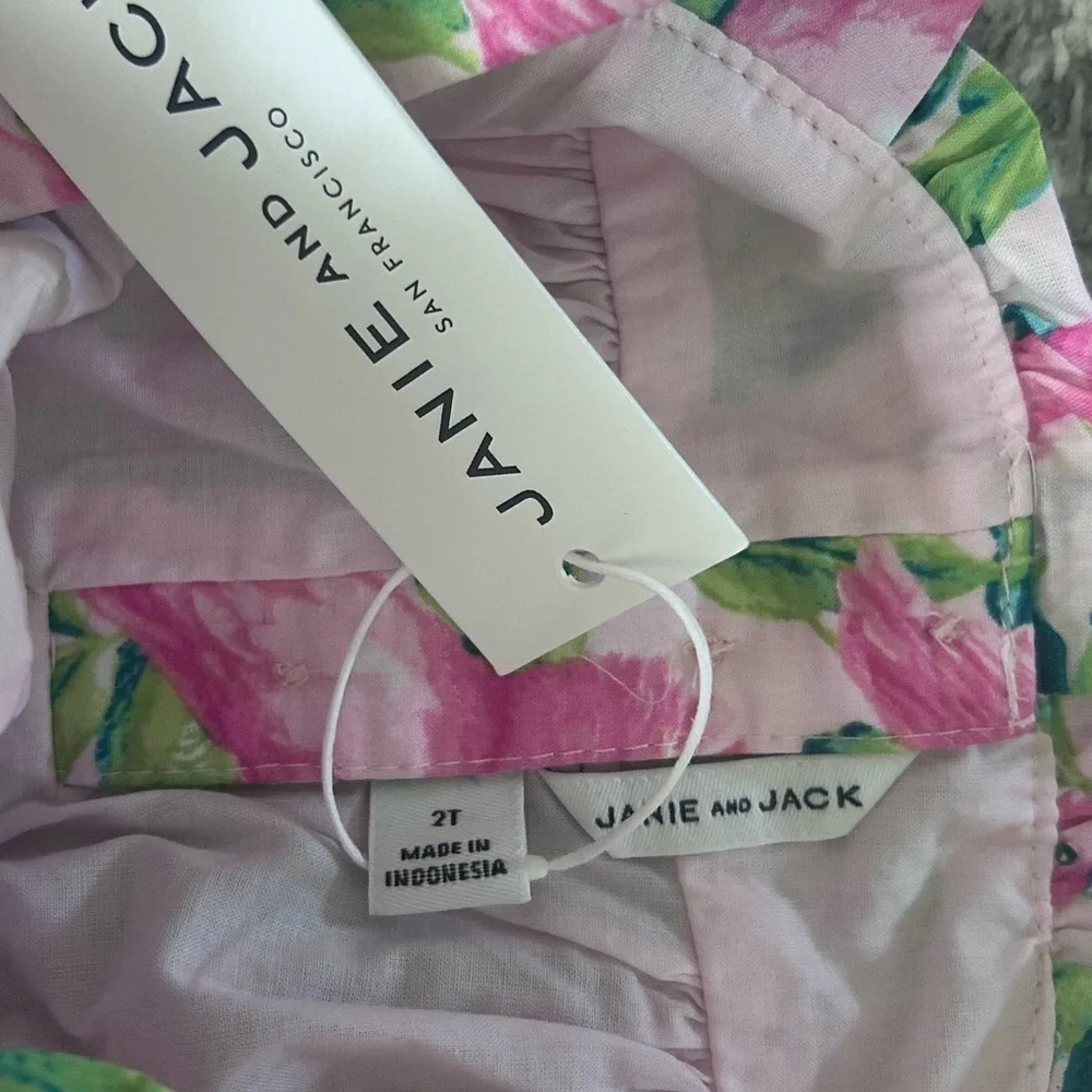 NWT JANIE AND JACK Tropical Bird Sundress- Size 2T